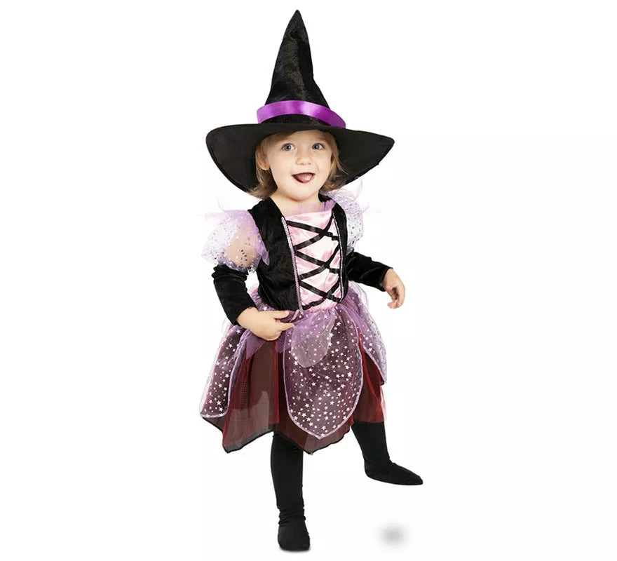 Translation missing: de.Disfraz de Brujita Morada para bebé y niña