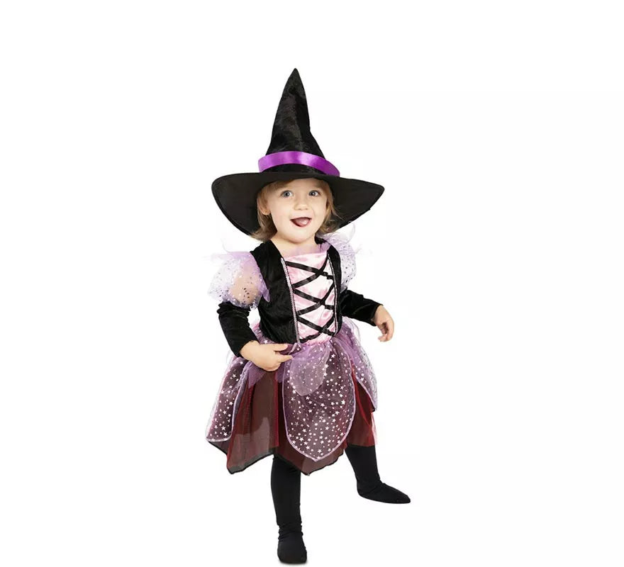 Translation missing: de.Disfraz de Brujita Morada para bebé y niña