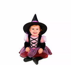 Lila Hexenkostüm für Babys und Mädchen