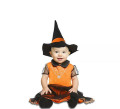 Orange Hexenkostüm für Babys