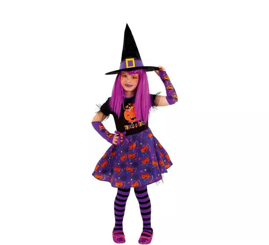 Translation missing: de.Disfraz de Brujita Truco trato para niña