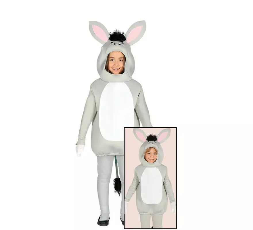 Translation missing: de.Disfraz de Burro Gris para niños