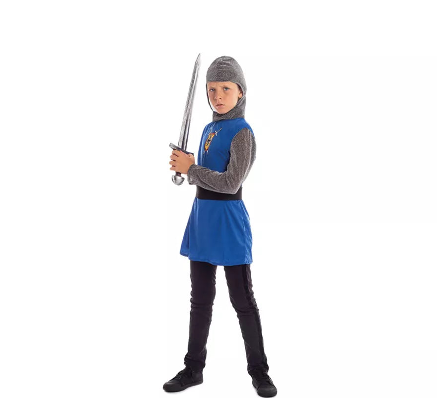 Translation missing: de.Disfraz de Caballero Medieval azul para niño