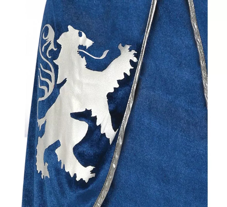 Translation missing: de.Disfraz de Guerrera Medieval azul y plateado para mujer