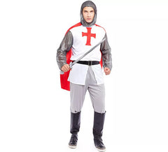 Ritterkostüm der christlichen Kreuzzüge für Herren