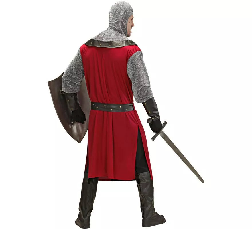 Translation missing: de.Disfraz de Caballero Época oscura rojo para hombre