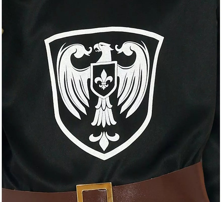 Translation missing: de.Disfraz de Caballero Medieval negro para niño