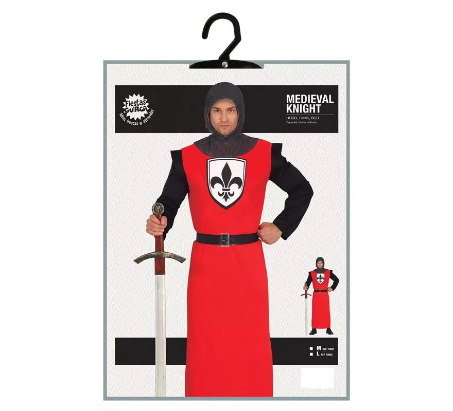 Translation missing: de.Disfraz de Caballero Medieval Nocturno para hombre
