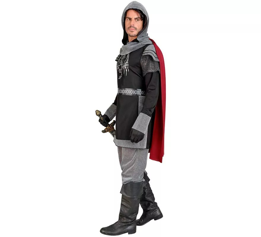 Translation missing: de.Disfraz de Caballero Medieval Oscuro para hombre
