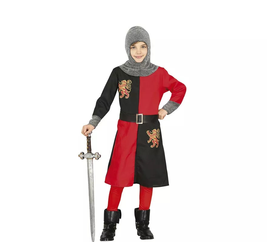 Translation missing: de.Disfraz de Caballero Medieval Oscuro para niño
