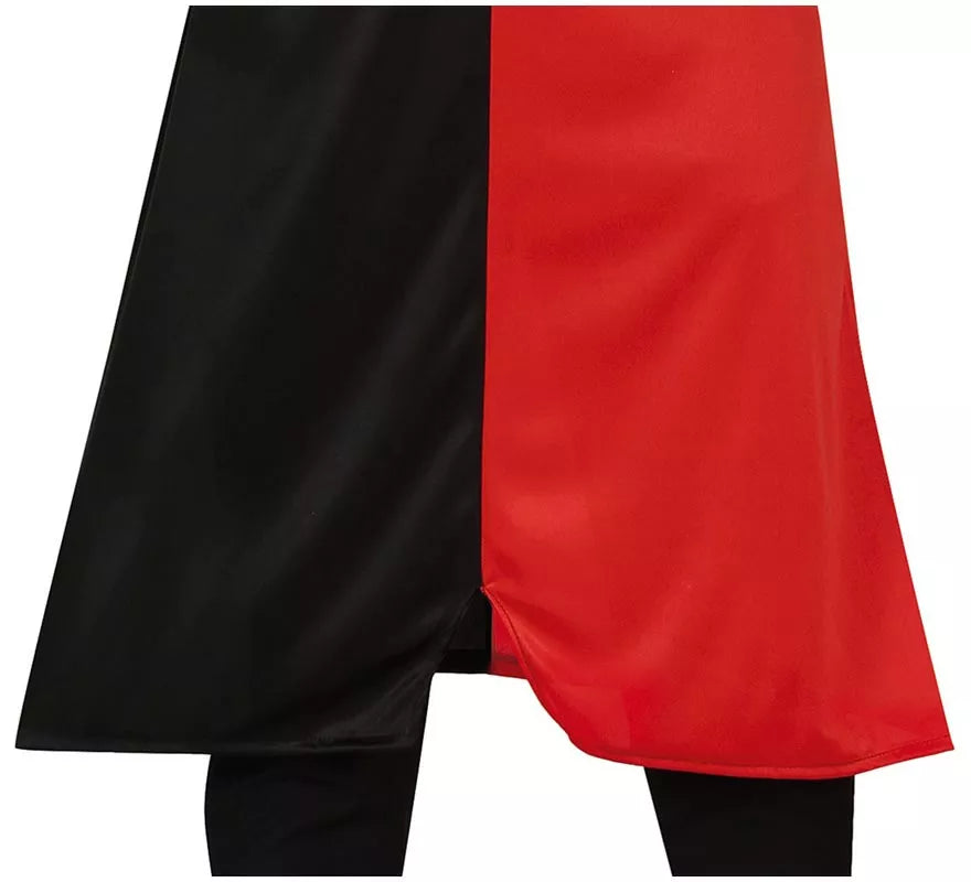Disfraz de Caballero Medieval rojo y negro para hombre