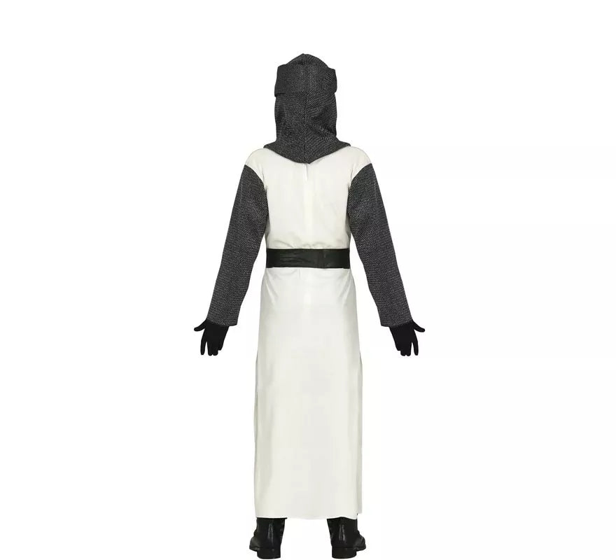 Translation missing: de.Disfraz de Caballero Templario Blanco para niño