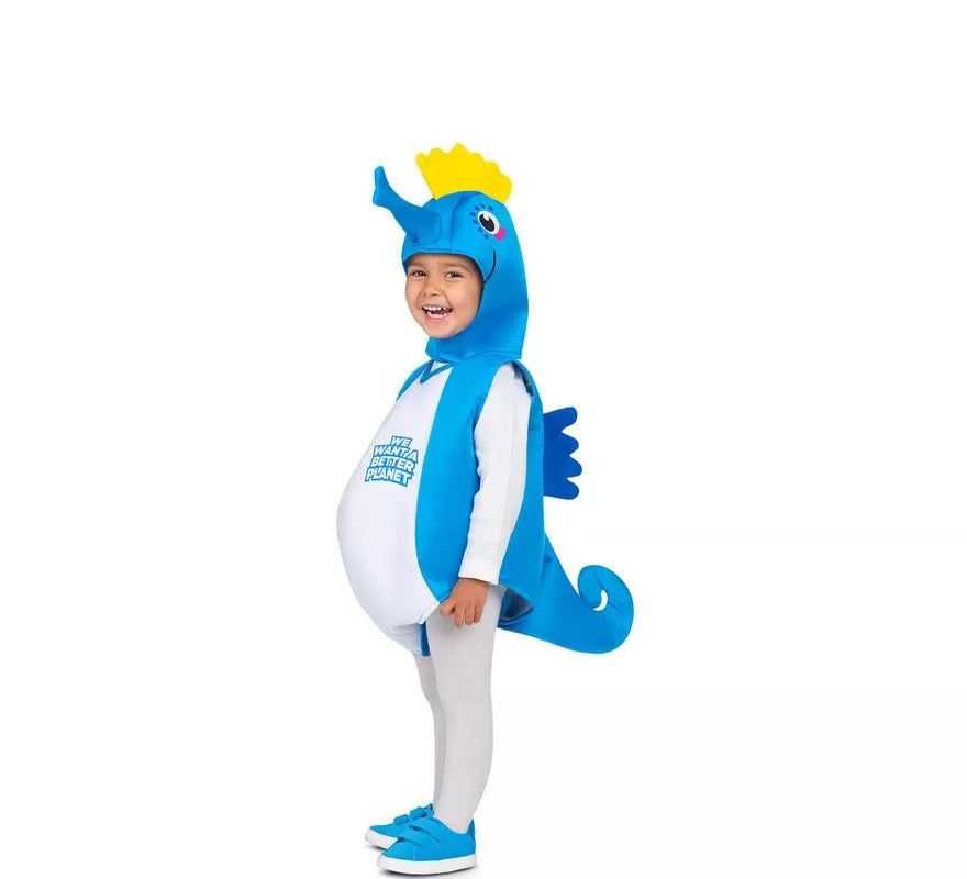 Translation missing: de.Disfraz de Caballito de Mar Azul para bebé y niños