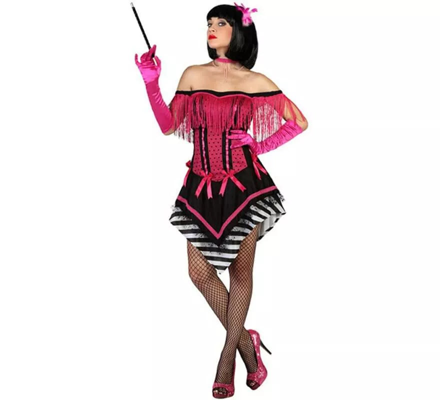 Translation missing: de.Disfraz de Cabaretera fucsia para mujer