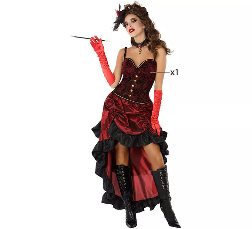 Translation missing: de.Disfraz de Cabaretera Roja para mujer