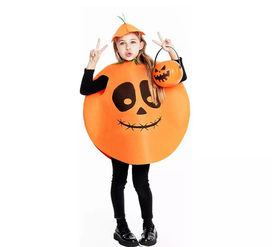 Translation missing: de.Disfraz de Calabaza circular con gorro para niños