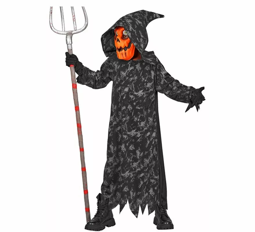 Translation missing: de.Disfraz de Calabaza Muerte con Máscara para niños