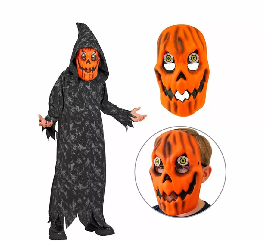 Translation missing: de.Disfraz de Calabaza Muerte con Máscara para niños