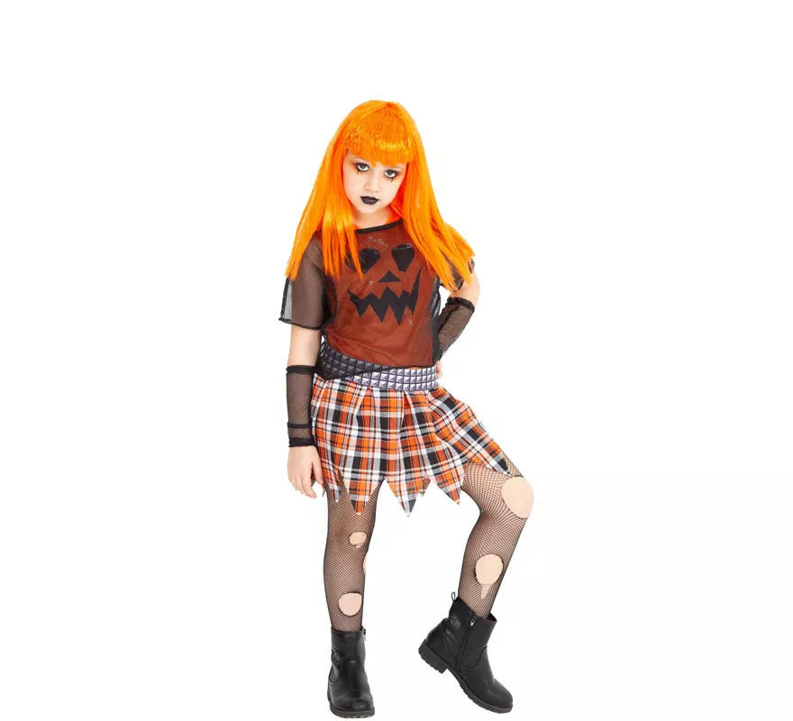 Translation missing: de.Disfraz de Calabaza Punky para niña