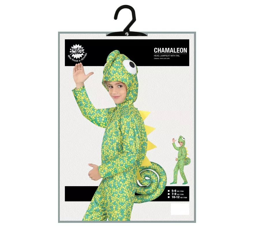 Translation missing: de.Disfraz de Camaleón Verde para niños