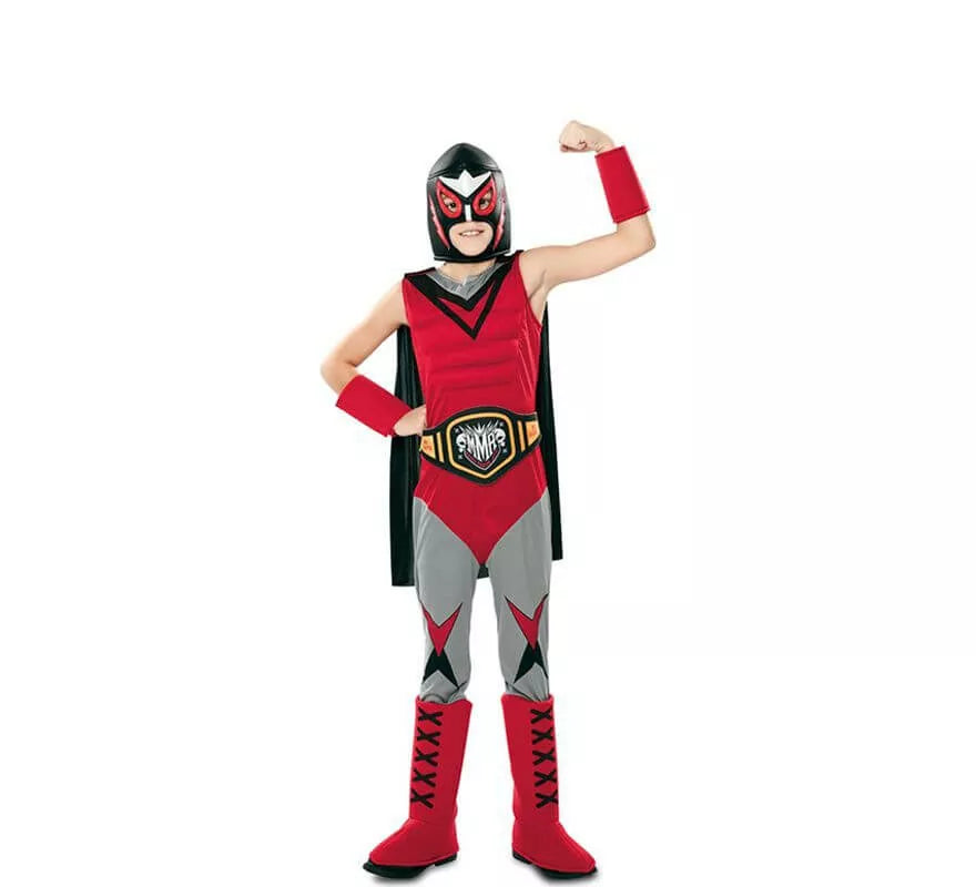 Translation missing: de.Disfraz de Campeón de Lucha Libre para niño