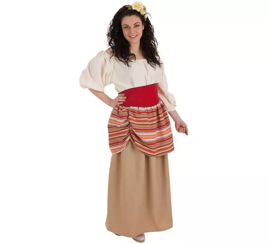 Translation missing: de.Disfraz de Campesina Carlota Medieval para mujer