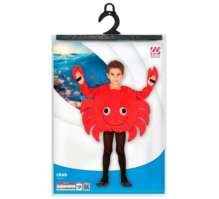 Disfraz de Cangrejo rojo feliz para niño