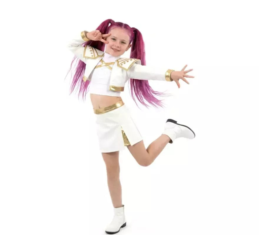 Translation missing: de.Disfraz de Cantante K-Pop blanca para niña