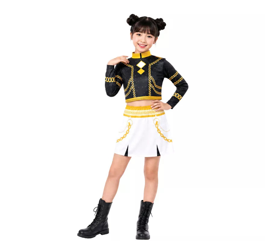 Translation missing: de.Disfraz de Cantante K-Pop Star Silver Lite para niña