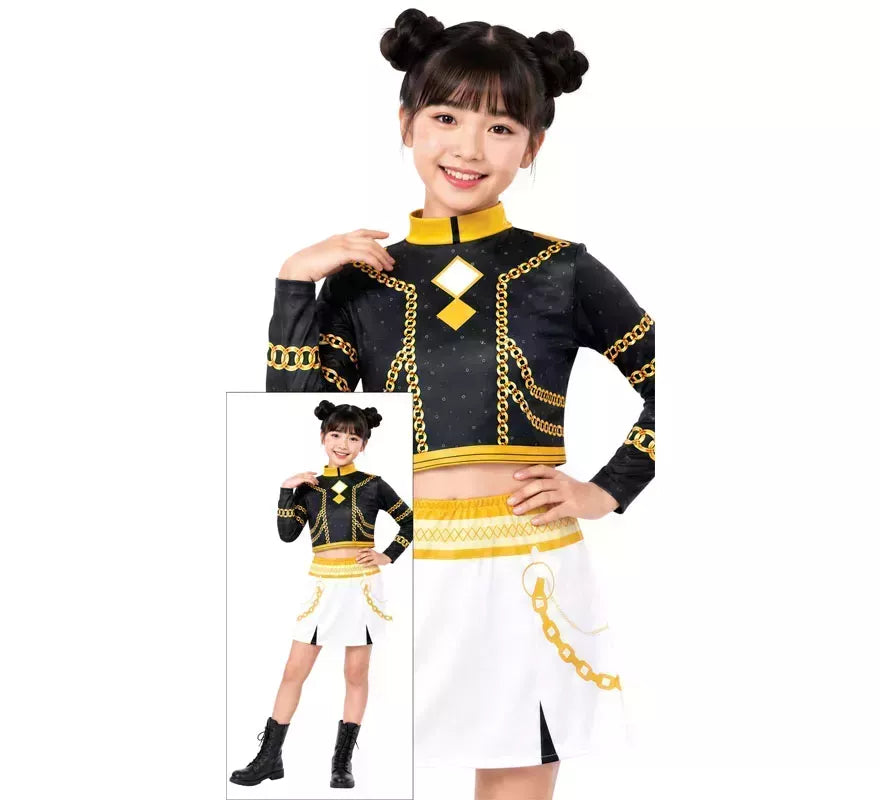 Translation missing: de.Disfraz de Cantante K-Pop Star Silver Lite para niña