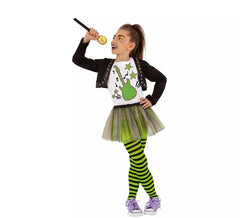 Green Pop Singer Kostüm für Mädchen