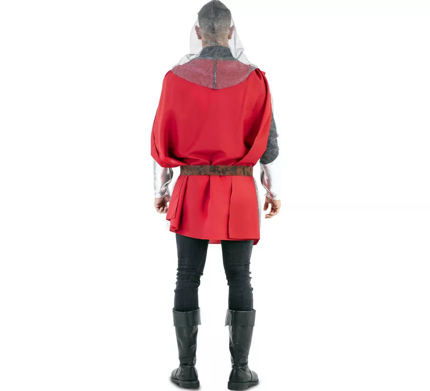 Translation missing: de.Disfraz de Capa Guerrero Medieval Roja para hombre