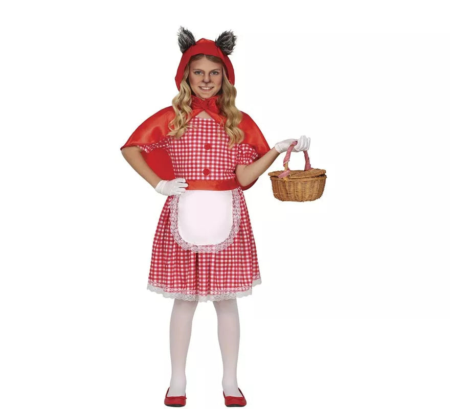 Translation missing: de.Disfraz de Caperucita Roja Lobo para niña