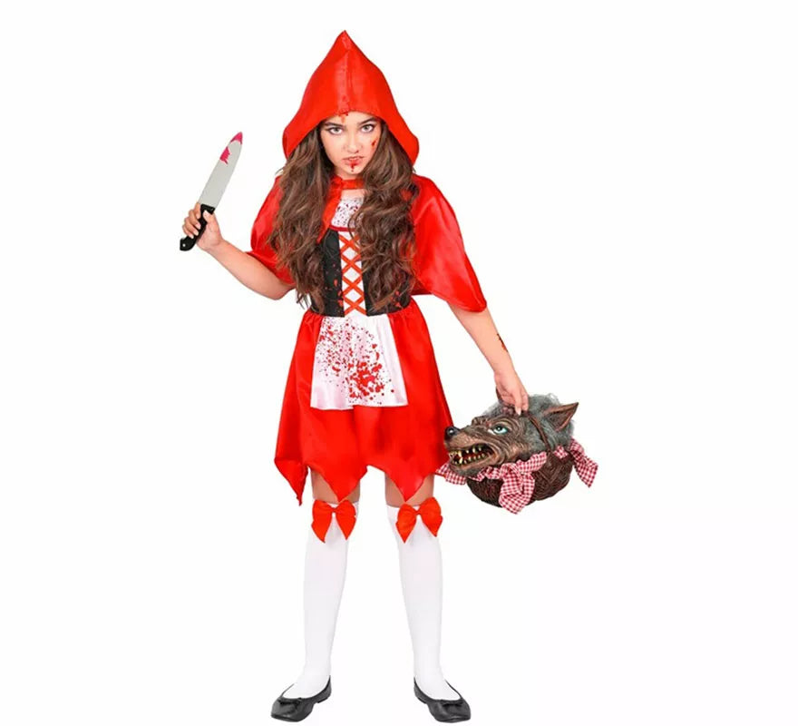 Translation missing: de.Disfraz de Caperucita Zombie para niña