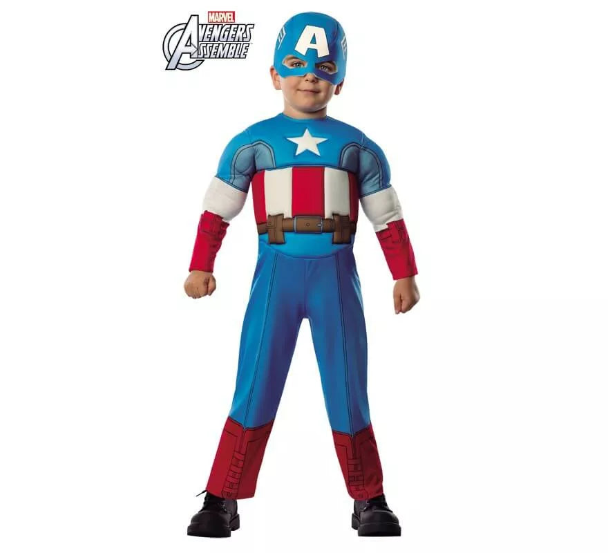 Translation missing: de.Disfraz de Capitán América Deluxe para bebé