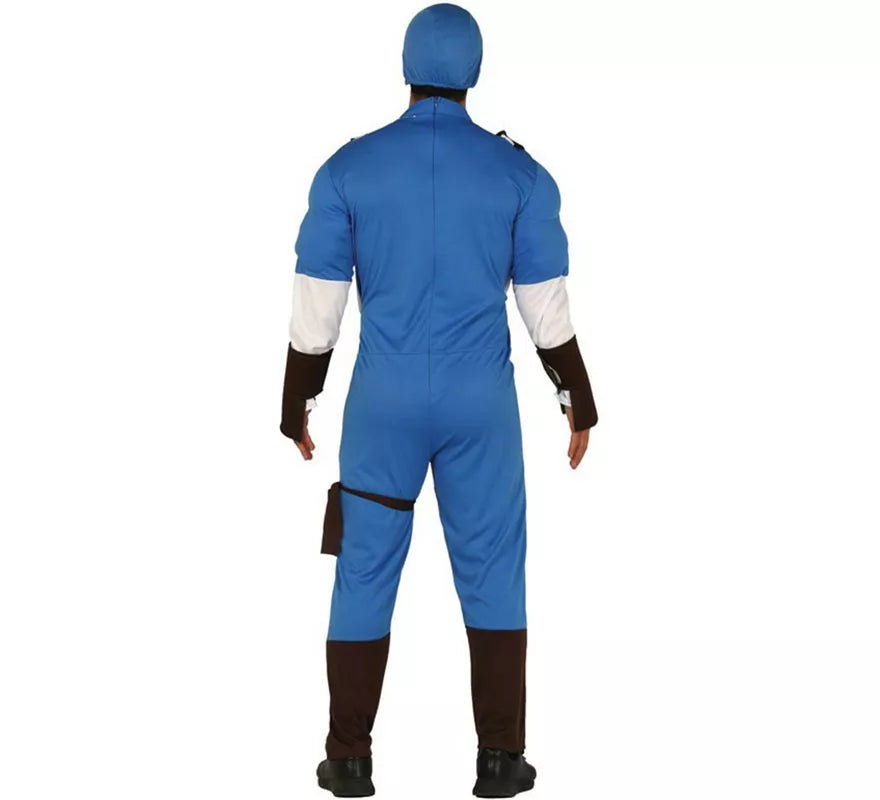 Translation missing: de.Disfraz de Capitán Azul para hombre