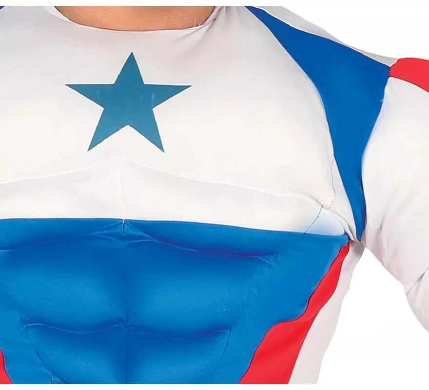 Translation missing: de.Disfraz de Capitán azul para hombre
