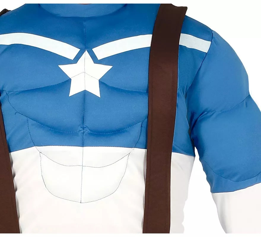 Translation missing: de.Disfraz de Capitán Azul para hombre