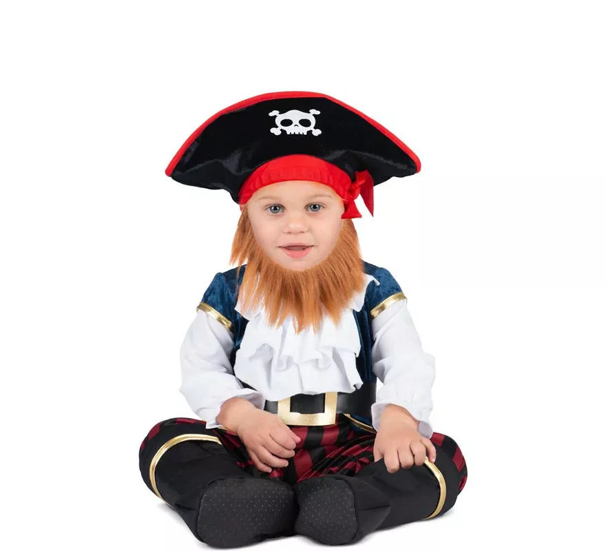 Translation missing: de.Disfraz de Capitán Pirata para bebé y niño