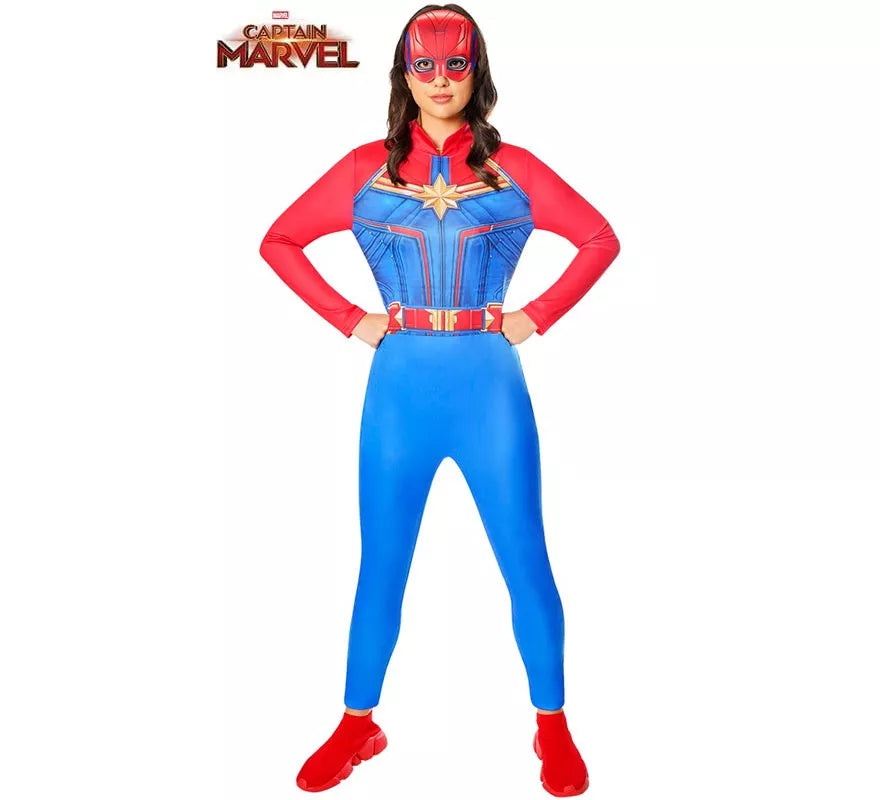 Translation missing: de.Disfraz de Capitana Marvel Clásico para mujer