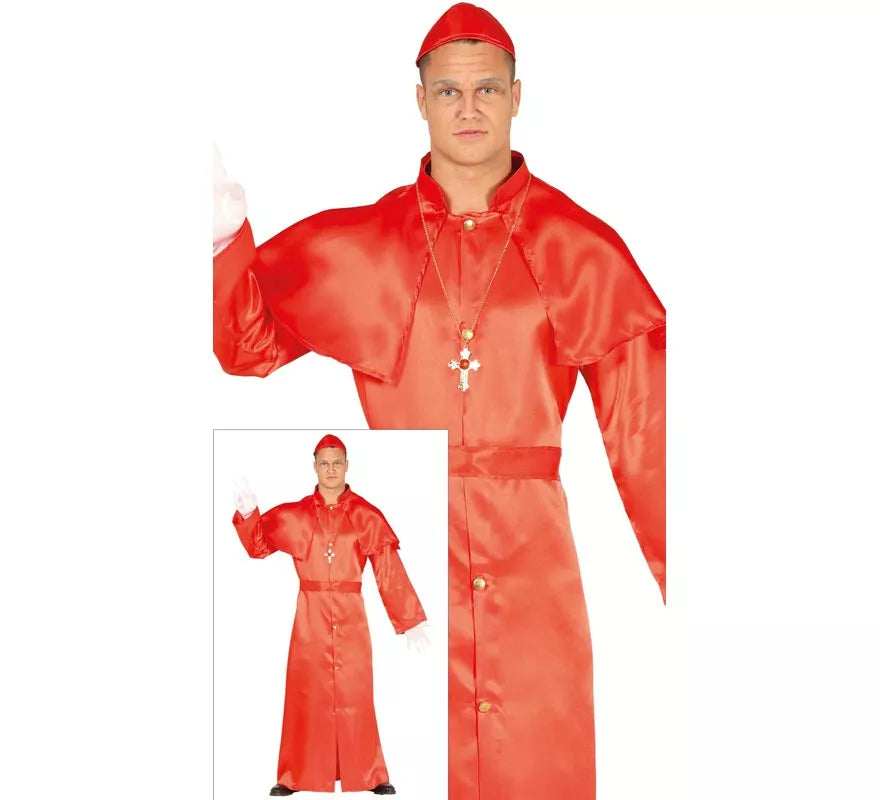 Disfraz de Cardenal rojo para hombre
