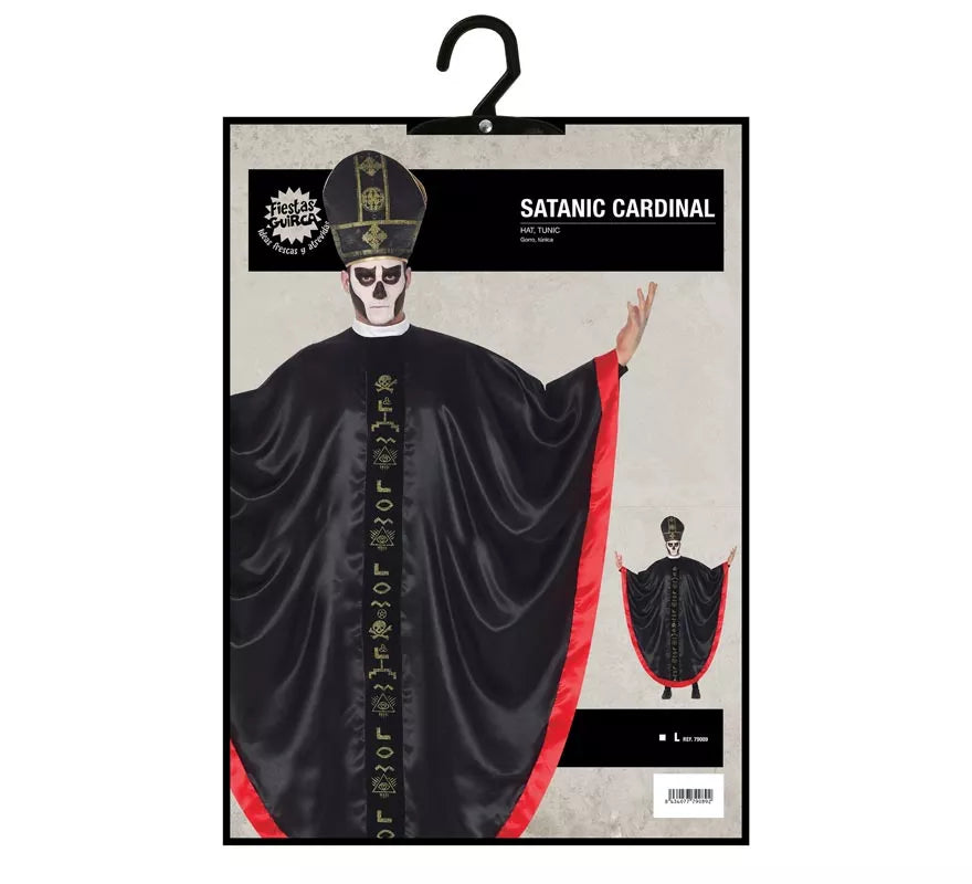 Translation missing: de.Disfraz de Cardenal Satánico para hombre