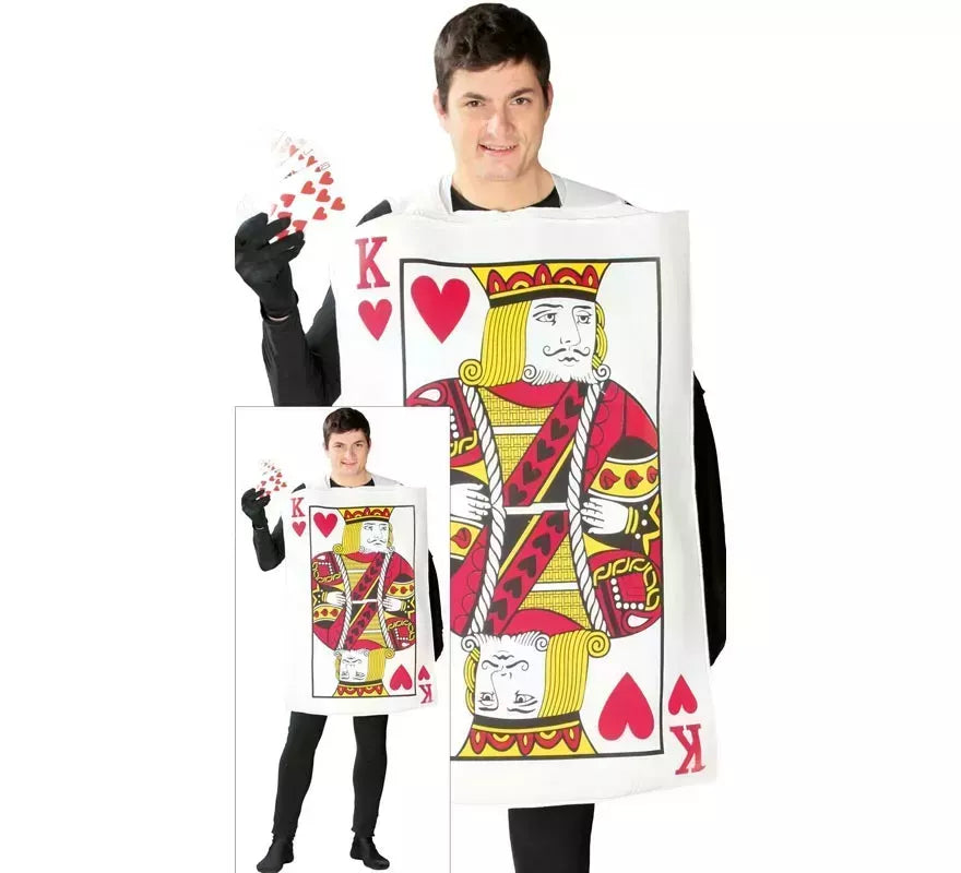 Translation missing: de.Disfraz de Carta de Rey de Corazones para adultos