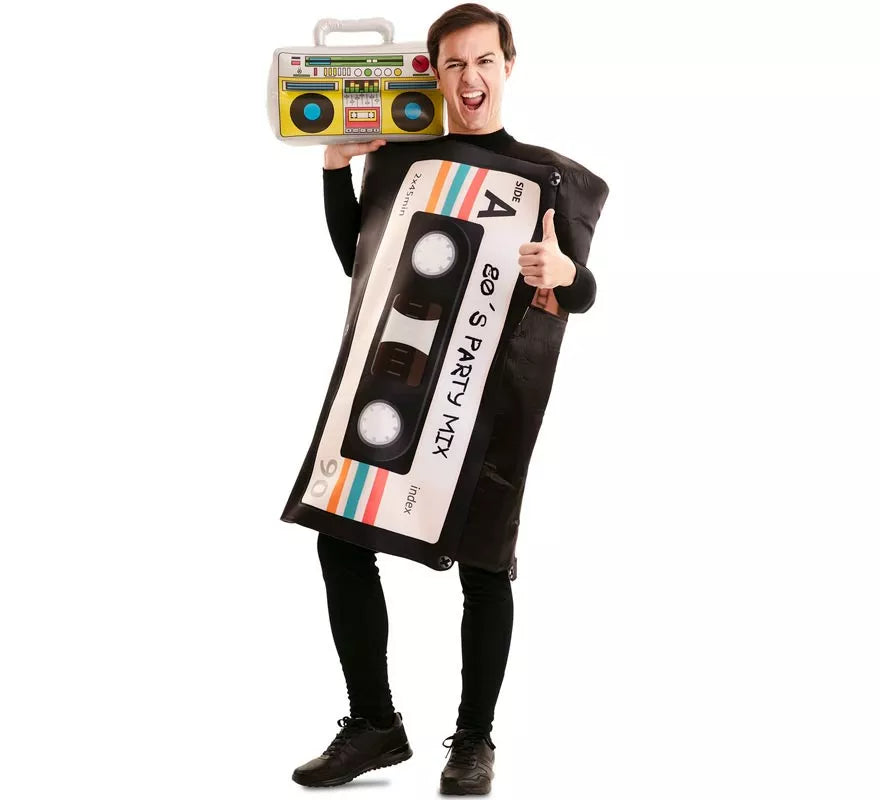 Translation missing: de.Disfraz de Cassette de los 80 para adulto