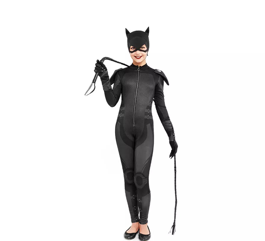 Translation missing: de.Disfraz de Cat Hero Negro para niña