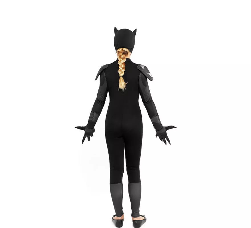 Translation missing: de.Disfraz de Cat Hero Negro para niña