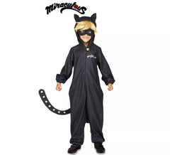 Cat Noir Wunderbares Marienkäfer Pyjama Kostüm mit Kinderperücke