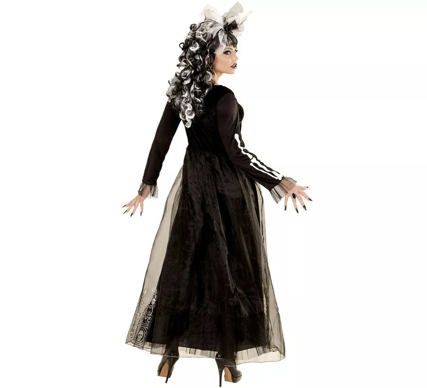 Translation missing: de.Disfraz de Catrina Blanco y Negro para mujer