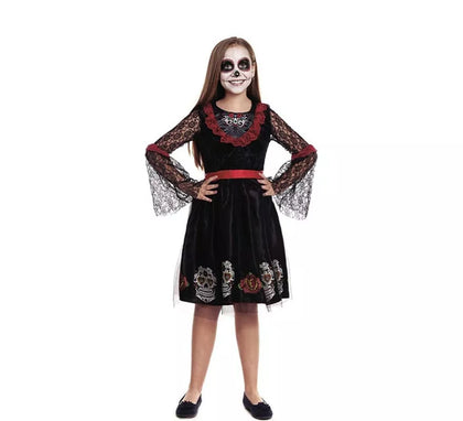Disfraz de Catrina Calaveras para niña