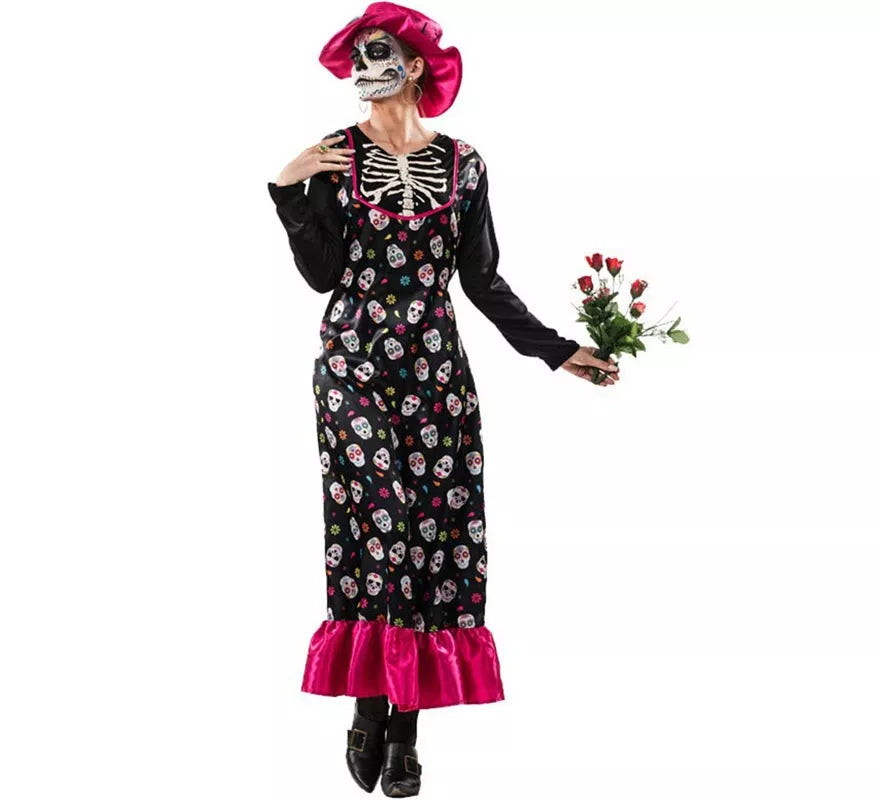 Translation missing: de.Disfraz de Catrina con Sombrero para mujer